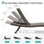 Chaise longue d'extérieur en osier 2 pièces