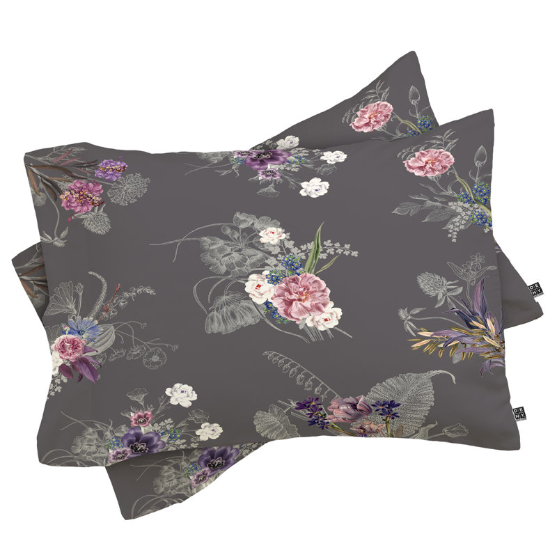 Ensemble d’abolina iveta, Anthracite, Édredon pour très grand lit + 2 très grandes ta