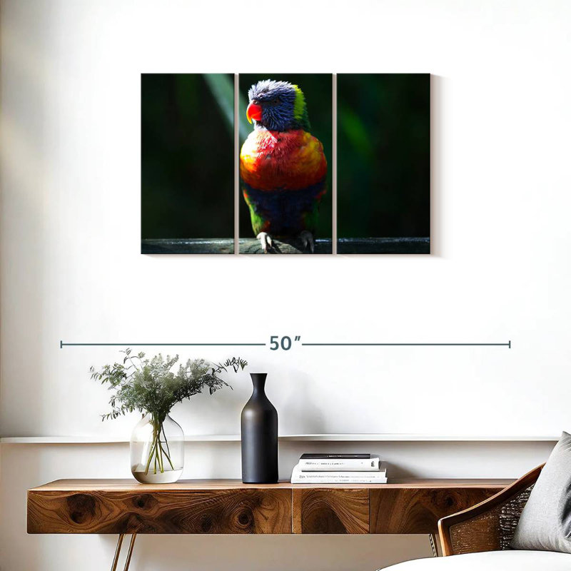 Brampt Sunlit Rainbow Lorikeet, 20" H x 33" W