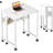 Folding Desk 24.8 Inch Portable Computer Table with Particle Board Top and Metal Frame, Small Study Desk-79063768