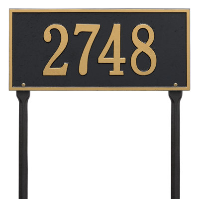 Hartford 1-Line Lawn Address Sign