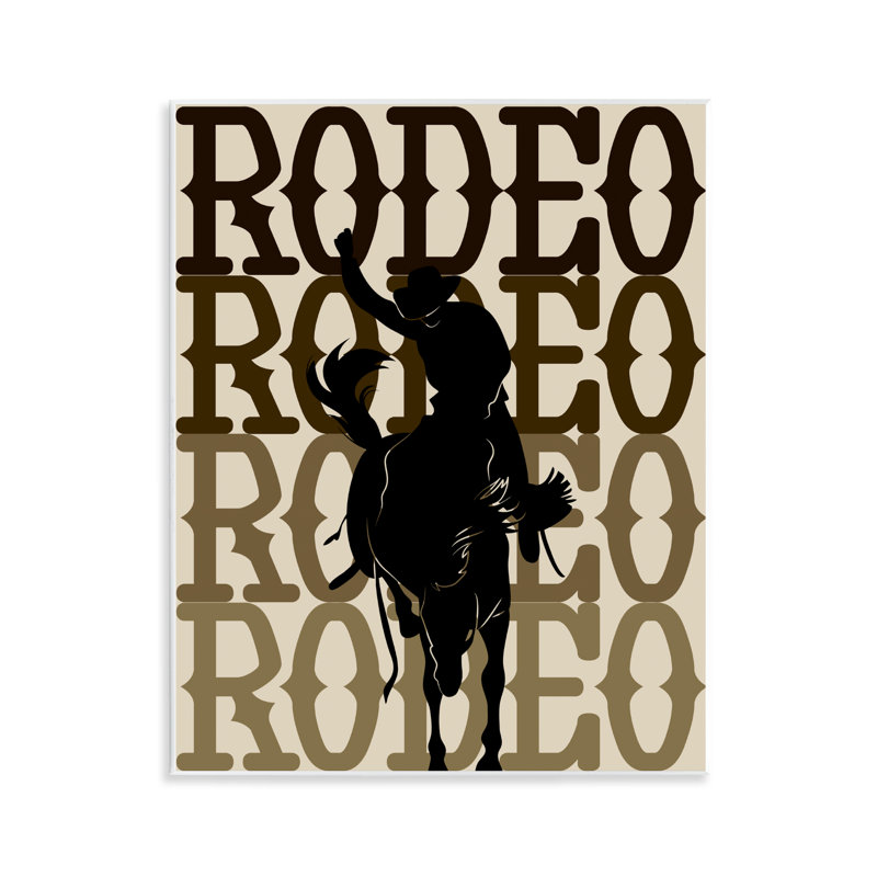 Rodeo Gradient Cowboy Wall Plaque, design by CAD Designs