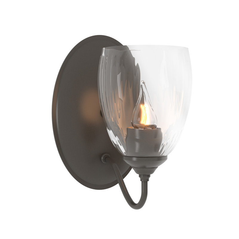 Simple Lines 1 - Light Armed Sconce, Dark Smoke