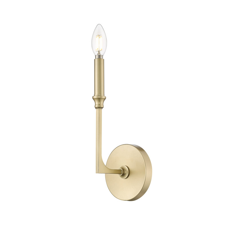 Azara 12" High 1-Light Wall Sconce - , Vintage Brass