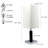 26"H Brown Square Wooden Table Lamp