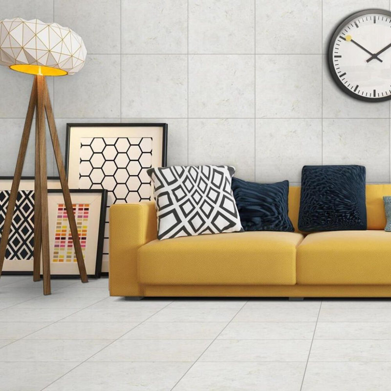 Summit Ivory 18 in. x 18 in. Honed Marble Floor and Wall Tile (11.24 sq. ft./Case)