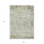 Tapis extérieur lavable abstrait gris anthracite et ivoire 9 pi x 12 pi