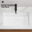 Évier de cuisine encastré encastré en céramique blanche L 24 po x l 16 po Eridanus