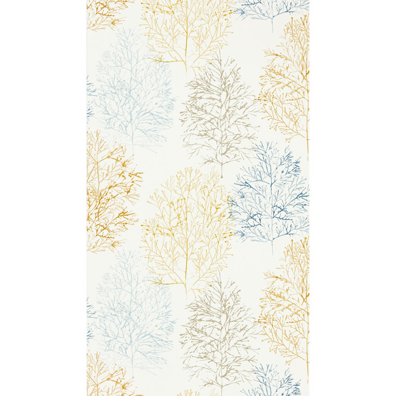10.05m x 52cm Matte Wallpaper Roll, Stonewash/Papaya