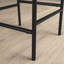 Tabouret de comptoir, finition noire