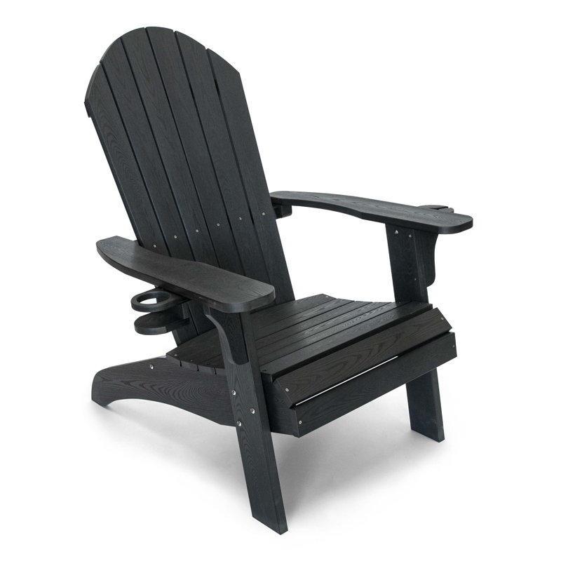 Chaise Adirondack d'extérieur LuXeo Westwood, Noir