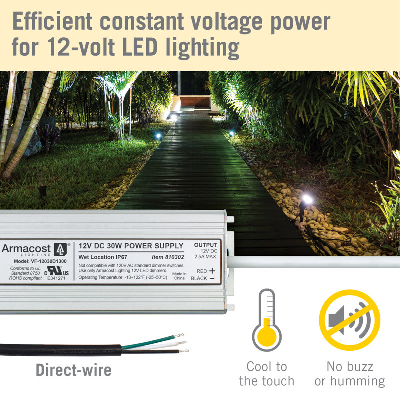 Standard DEL intérieur / extérieur 12V DC, 30W, 30