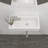 Ceramic Rectangle Wall Mount Bathroom Sink With Single Faucet Hole