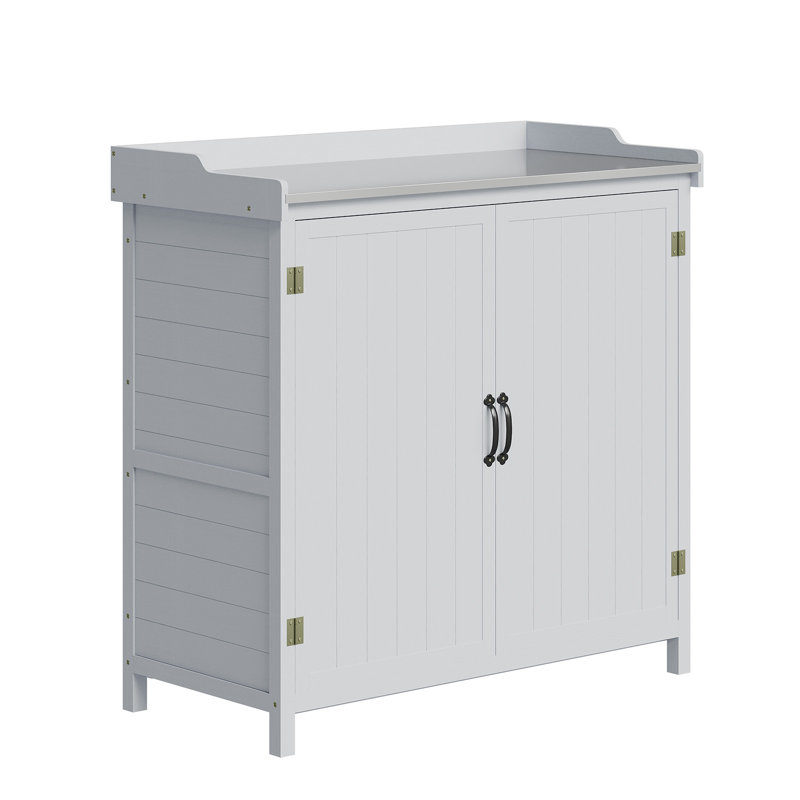 56x26.5x106cm Wooden Garden Storage Shed