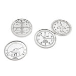 Arwood Stainless Steel Round 4 Piece Coaster Set