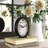 Meyonne Analog Quartz Movement / Crystal Tabletop Clock in Rustic Black