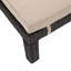 FAUTEUIL PUERTA KD CHAISE, CADRE BRUN FONCÉ AVEC COUSSIN BEIGE