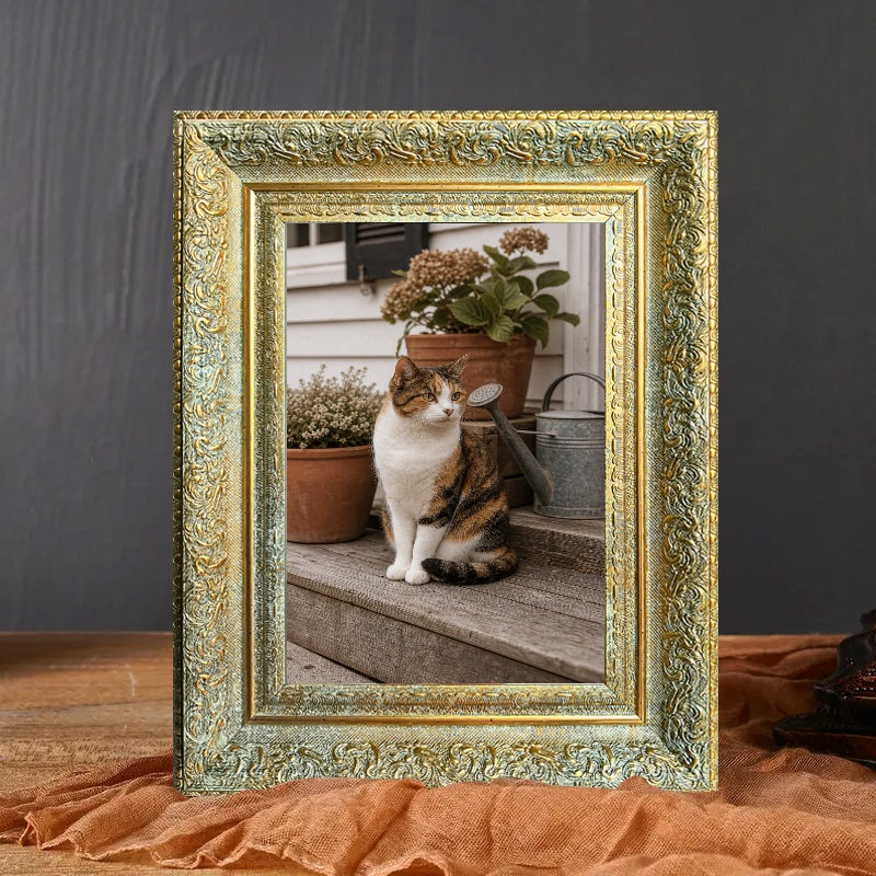 Cadre photo indémodable 11 pièces x 11 po 11 pièces, Antique Gold, 1, 11" W x 14" H