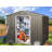 8 ft. W x 6 ft. D Metal Storage Shed