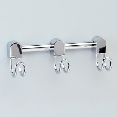 Bellaterra Wall Mounted Triple Hook Rack