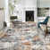 Abstract Machine Washable Rug with Rubber Backing for Living Room Modern Non-Slip Dining Room Rug Easy-Cleaning Colorful Floor Carpet for Bedroom Hallway Kitchen