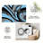 1PC Modern Blue Black Grey Geometric Swirl Abstract area rugs for Living Room, Soft and Comfortable, Suitable for all seasons, easy-to-maintain, machine washable Indoor floor mat, Under Table Farmhouse suitable for dining room, bedroom, entryway,-926466640