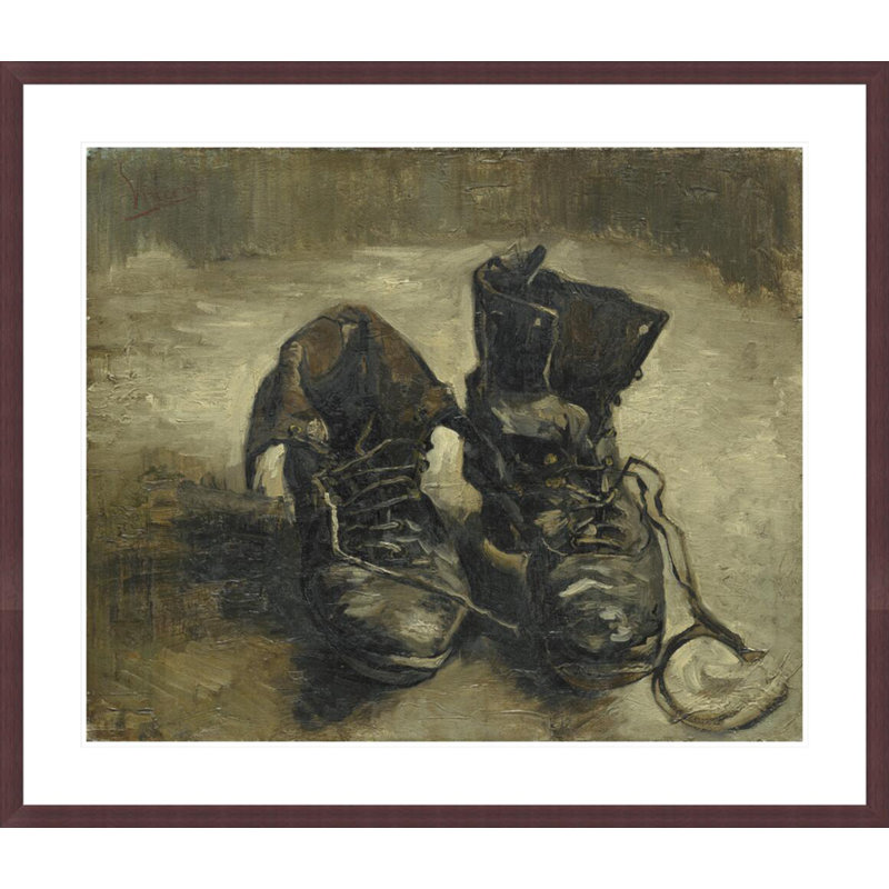 Chaussures par Vincent van Gogh - Impression Giclée sur cadre, H 33,5 po x l 38,79 po