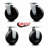 6 Inch Phenolic Caster Set with Ball Bearings 2 Swivel 2 Rigid SCC