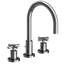 East Linear Widespread Bathroom Faucet with Drain Assembly-416505781