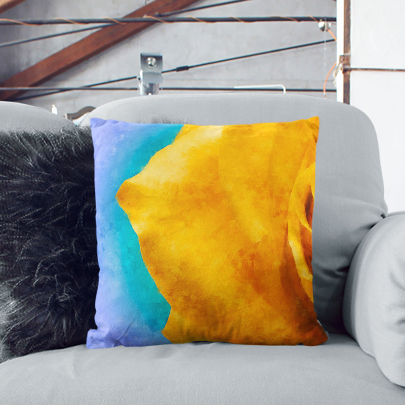 Square Throw Cushion, Black, 40cm H x 40cm W x 15cm D