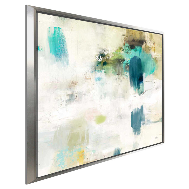 Subtlety II - Painting, Silver Floater Frame, 21.5" H x 21.5" W x 2" D