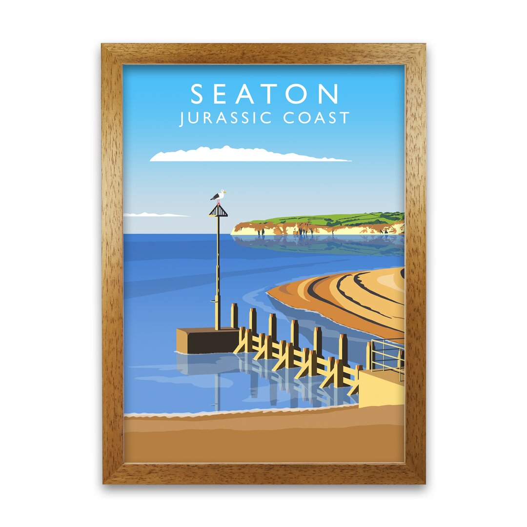 Poster Seaton Jurassic Coast von Richard O'Neill