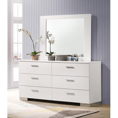 White Dressers with Mirror You'll Love | Wayfair
