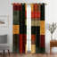 2 pièces rideaux à blocs de couleur géométrique, rideaux de fenêtre rectangulaires abstraits à motifs modernes, panneaux à œillets multicolores, traitement de fenêtre pour la décoration de salon de chambre à coucher-1122712126