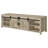 Madra Distressed Pine 2-Door Engineered Wood TV Stand With Sliding Doors And Spacious Drawers For Modern And Rustic Decor-1458578640
