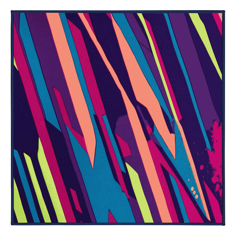 Cyber Glow Rug, Square 4'