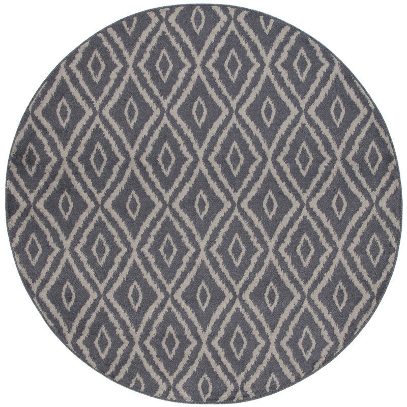 Jamie-Lei Performance Geometric Rug, Round 6'7"