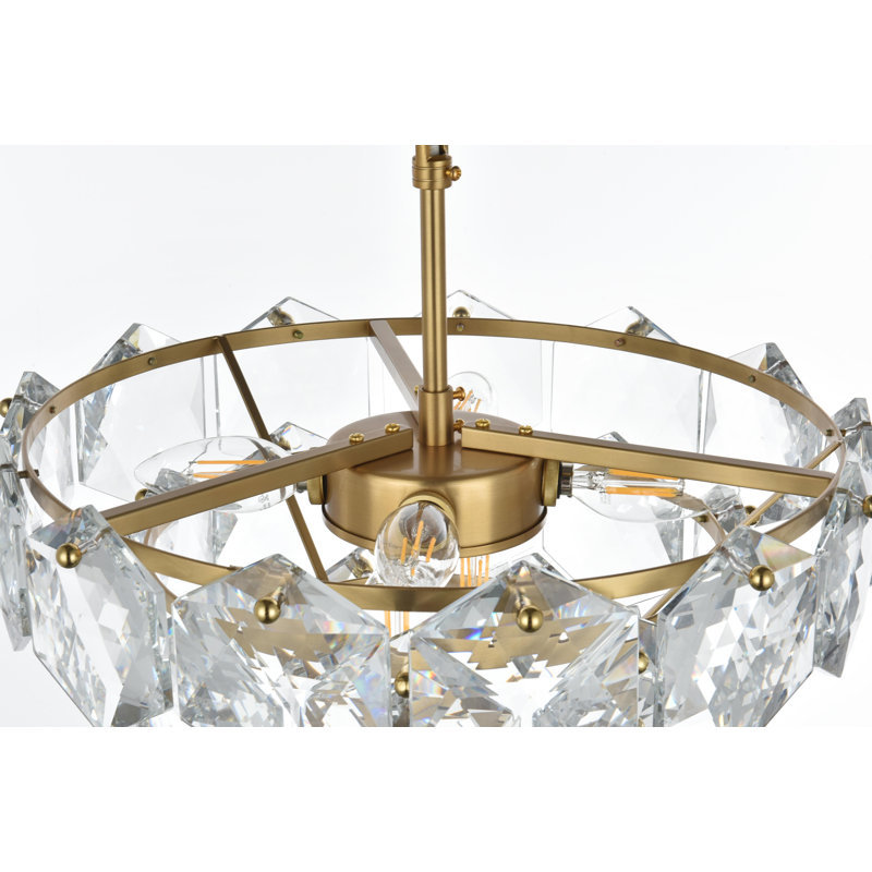 Lustre Cinda 16 pouces , Or satiné
