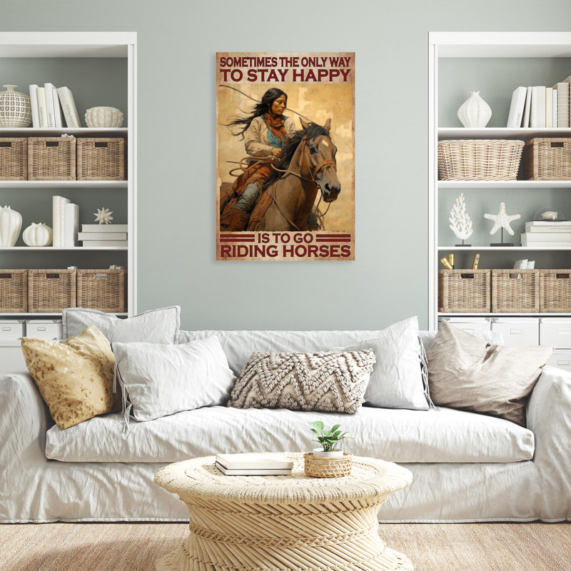 To Go Riding Horses, impression sur toile, H 36 po x l 24 po x P 1,25 po