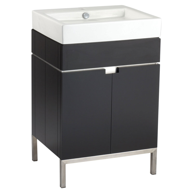 American Standard Studio 18.5'' White Ceramic Rectangular Bathroom Sink with Overflow