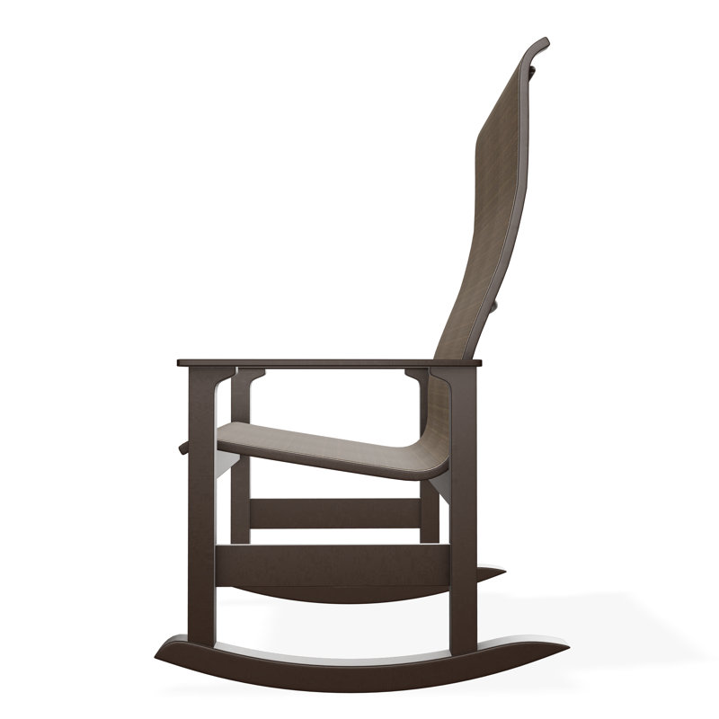 Leeward Polymer Outdoor Lounge Chair, Bark, Kona