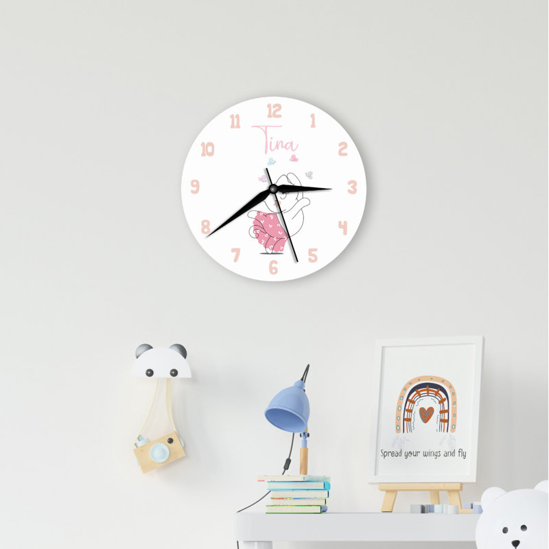 Wood Wall Clock, Yes