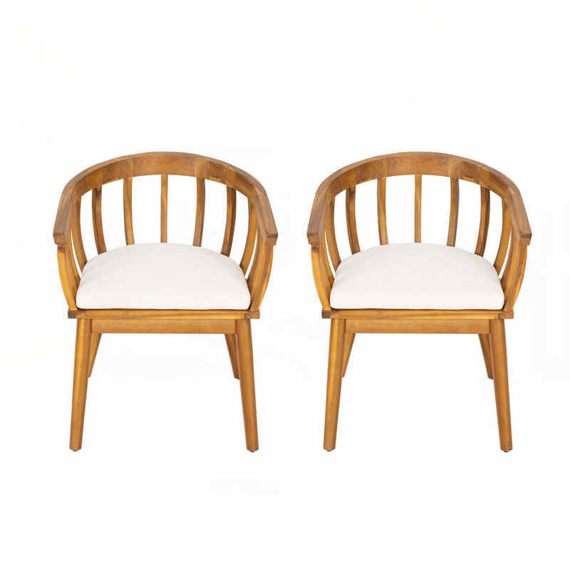 Fauteuil d'extérieur en bois d'acacia
