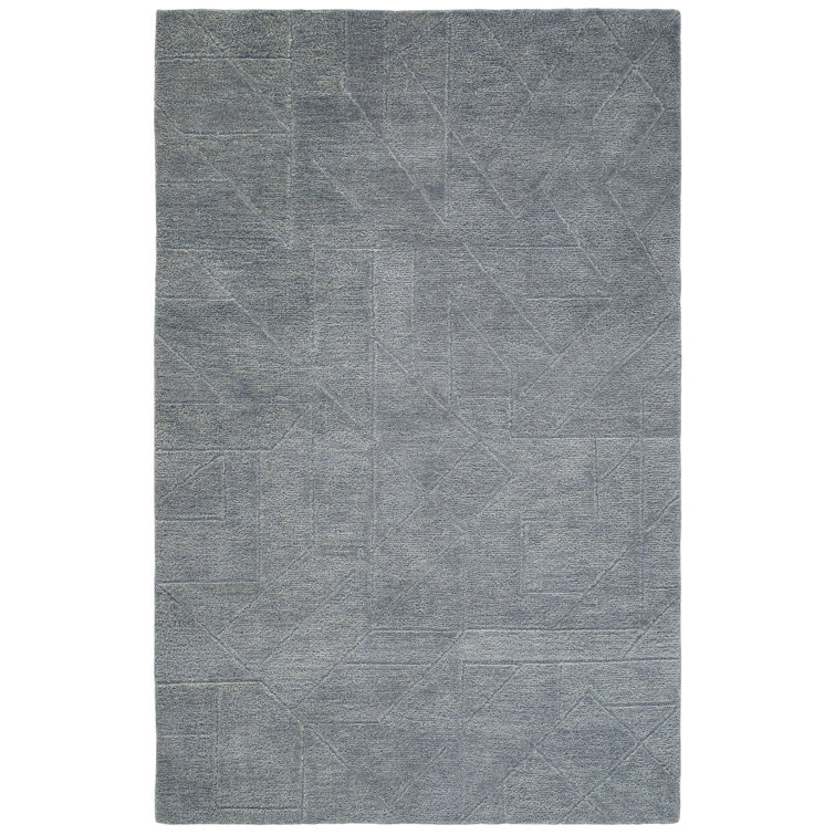Ebern Designs Hand Tufted Wool Relief Rug