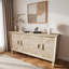 Buffet avec porte symétrique Sunburst et tablettes réglables-590291865