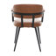 47cm H Upholstered Metal Armchair-734504568