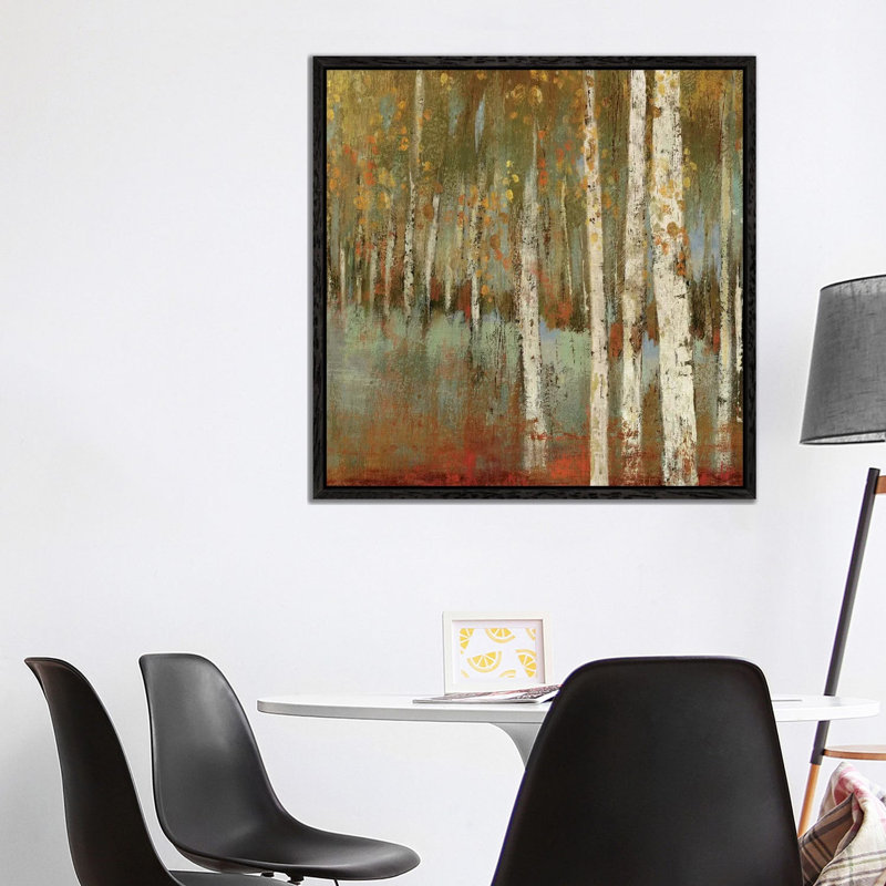Along The Path I by Allison Pearce - Painting on Canvas, Black Framed Canvas, 93.98 cm H x 93.98 cm W
