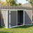 Horizontal Outdoor Storage Shed with Ramp & Hydraulic Lid