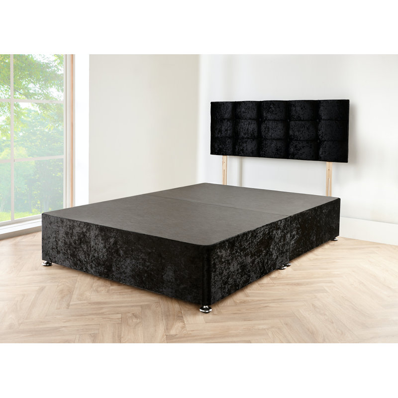 Abbass Divan Bed Base, Grey Linen, 160 x 220cm