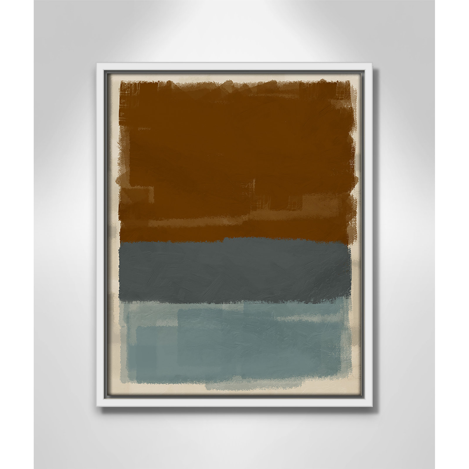 Turbulent Honesty Print by Marcus Prime, 12.5'' W x 15.5'' H, White Floater